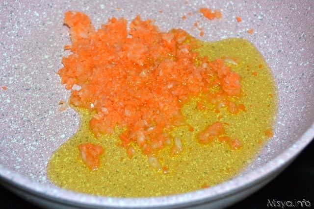 1 soffritto cipolla e carota