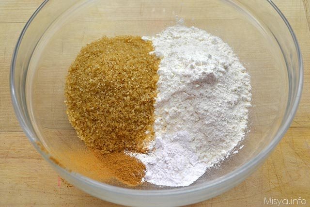 1 zucchero di canna farina