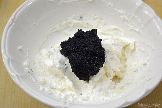 6 aggiungere caviale