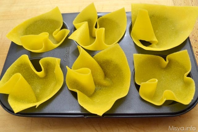 9 sistemare lasagne in stampini