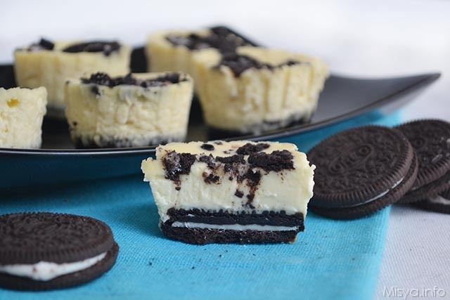 Mini cheesecake oreo