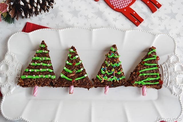 Dolci Alberelli Di Natale.Brownies Albero Di Natale Ricetta Brownies Albero Di Natale Di Misya