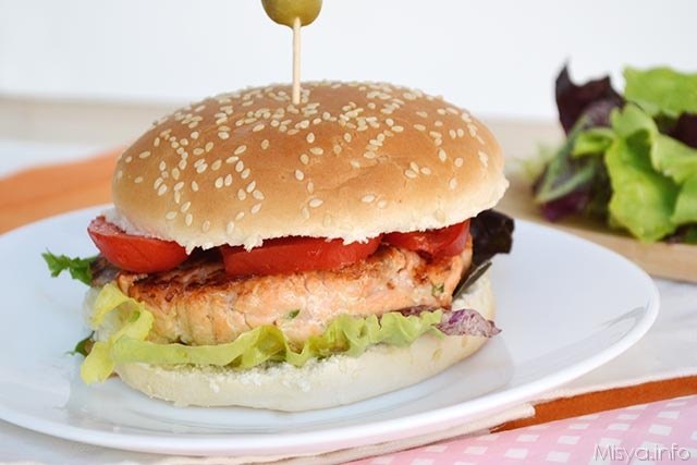 panino-Burger di salmone
