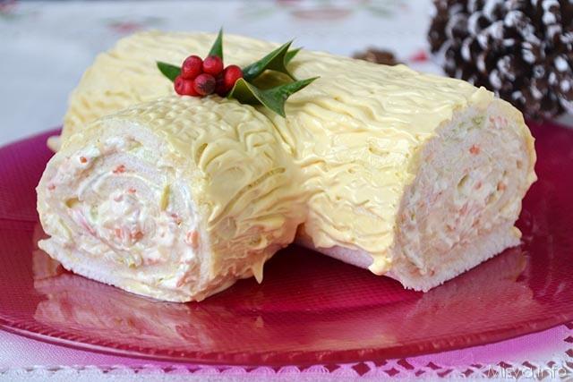 Tronchetto Di Natale Salato Di Pancarre.Tronchetto Di Natale Salato Ricetta Tronchetto Di Natale Salato Di Misya