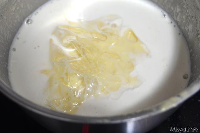 19 aggiungere colla di pesce