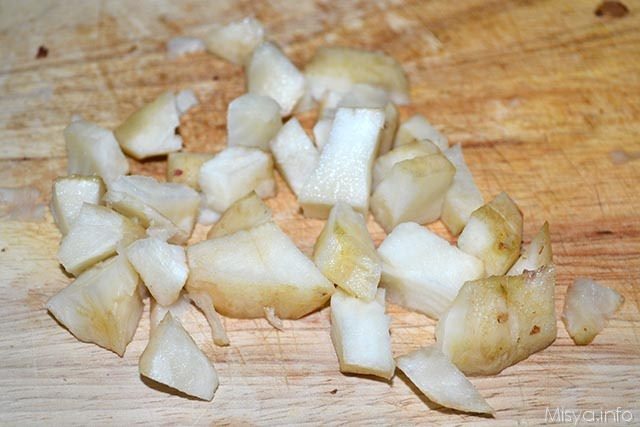 3 tagliare topinambur