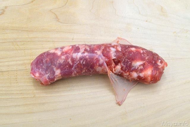 4 aprire salsiccia