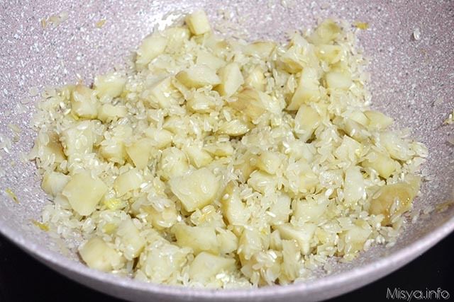 Risotto al topinambur - Ricetta di Misya