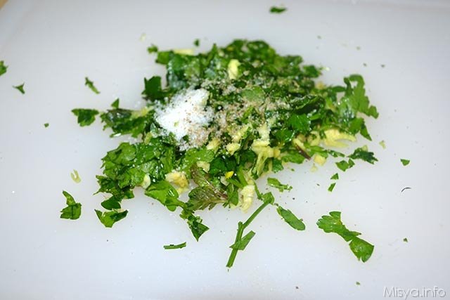 1 erbe aglio tritati