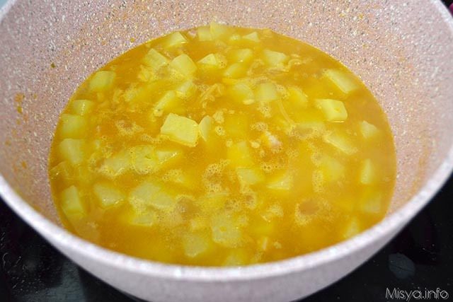 12 coprire con acqua