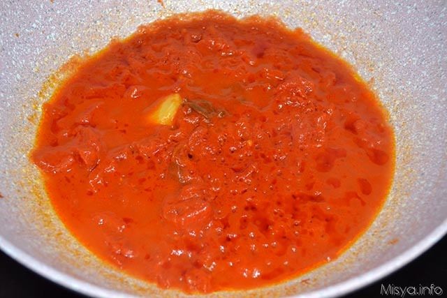 4 cuocere sugo pomodoro