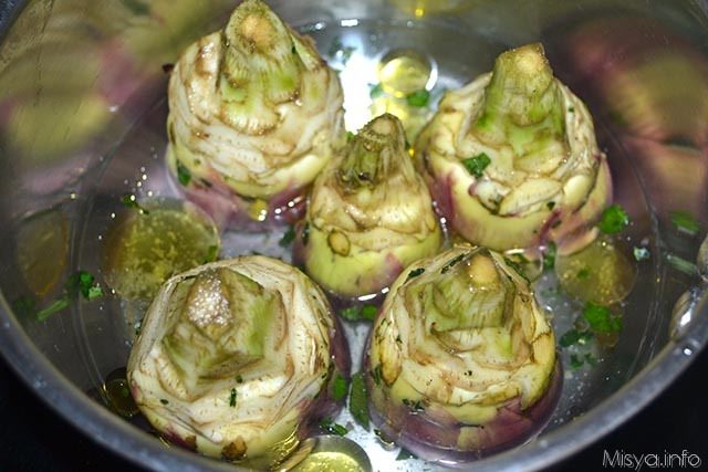 7 mettere capovolti in pentola