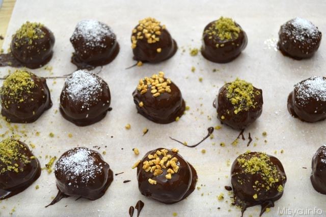 9 tartufini ricoperti cioccolato
