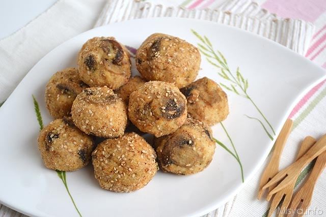 Polpette di pollo e funghi