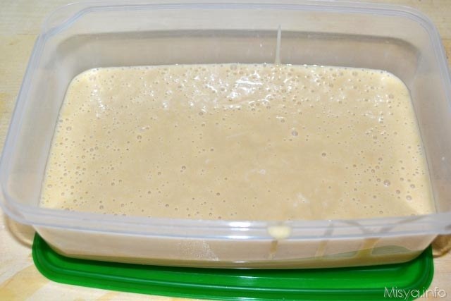 10 versare in una vaschetta