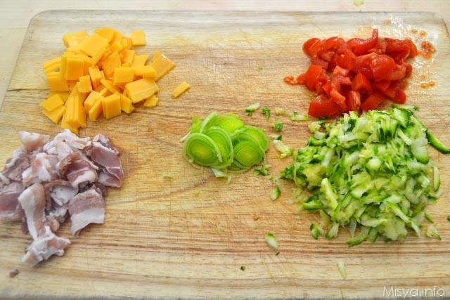 2 tagliare ingredienti