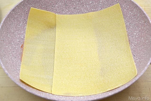 7 aggiungere lasagne