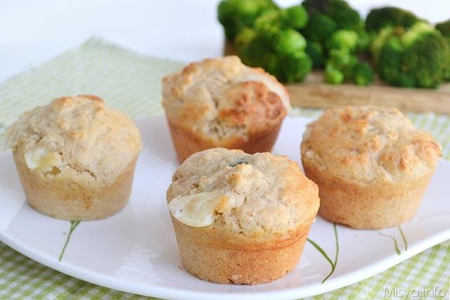 Muffin con cuore di broccolo
