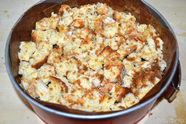 10 aggiungere colomba tagliata