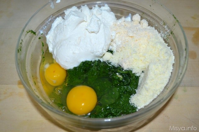 2 uova spinaci ricotta