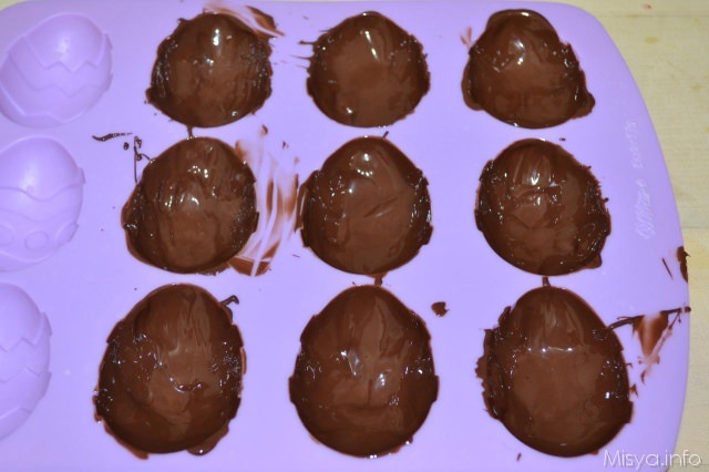 4 cioccolato in stampi