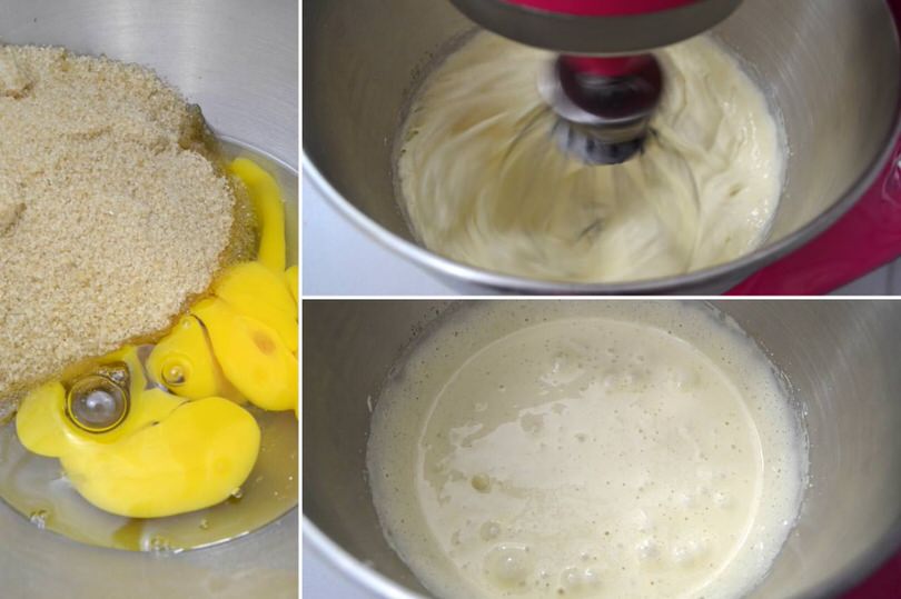 1 montare uova e zucchero