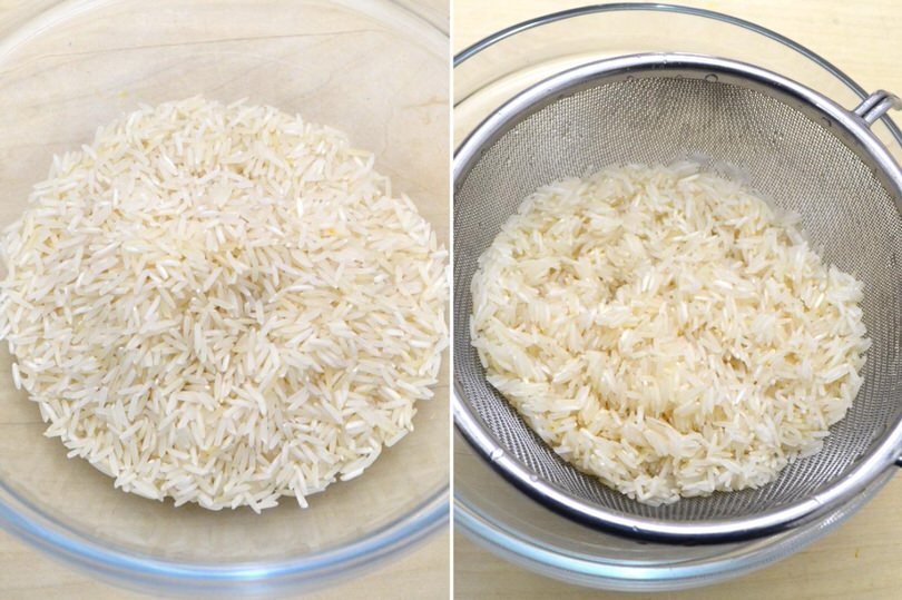 1 sciacquare il riso