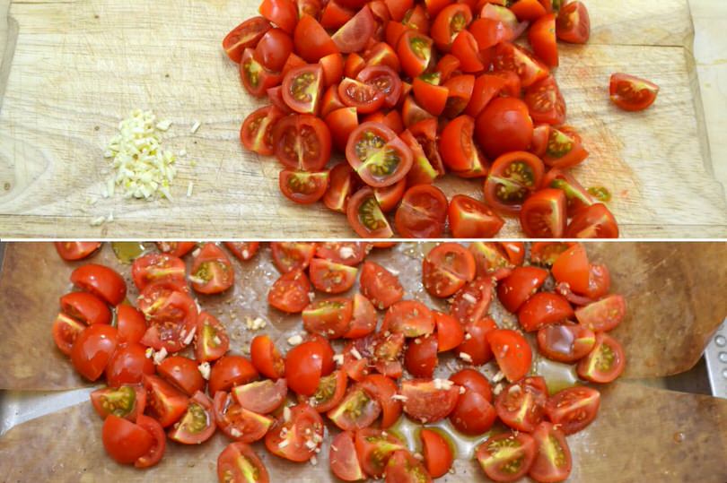 1 tagliare pomodorini