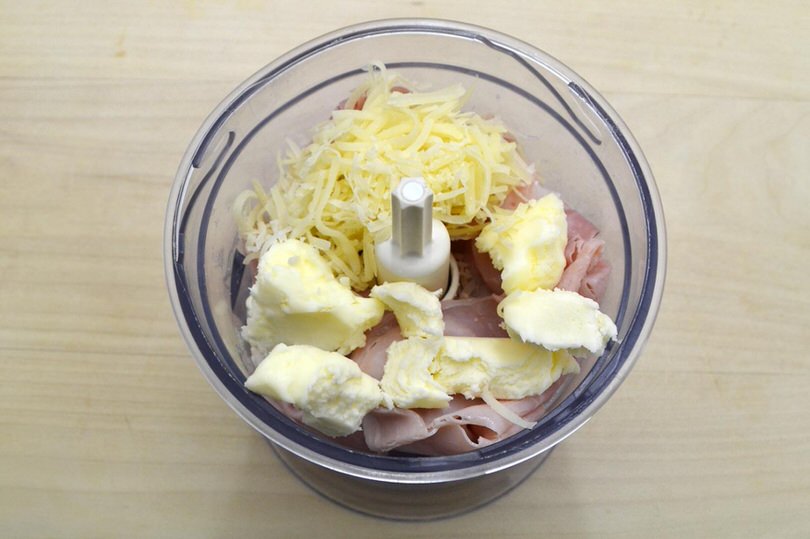 2 prosciutto burro nel mixer