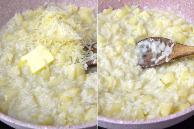 3 mantecare risotto