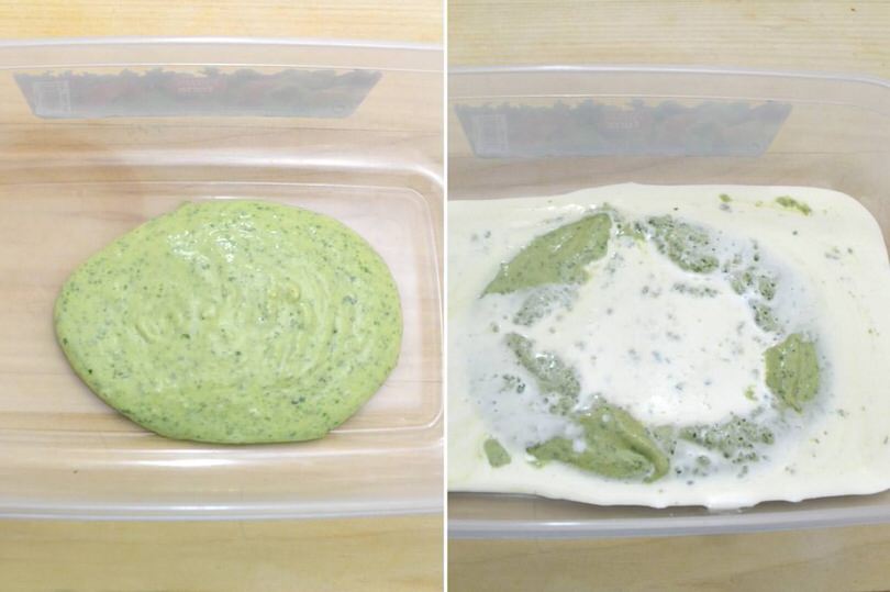 3 versare nella vaschetta