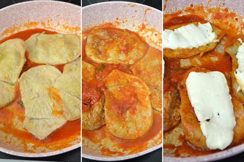 4 scaloppine nel pomodoro