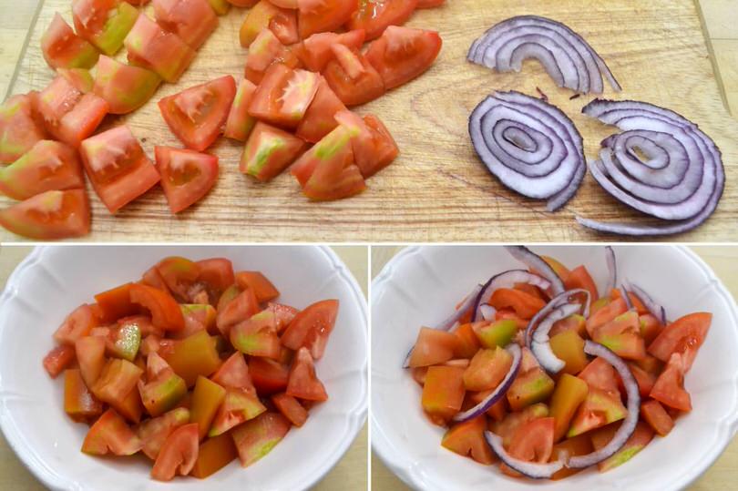 1 pomodori e cipolle