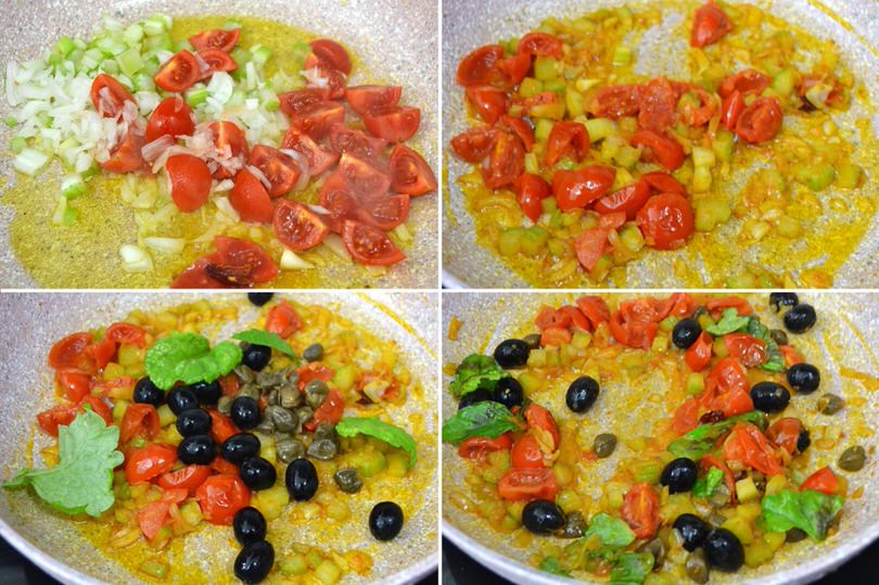 3 aggiungere pomodorini