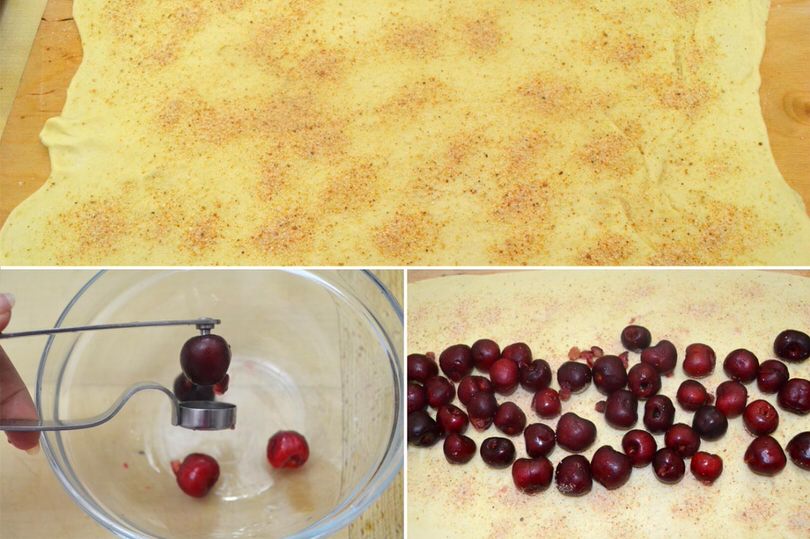 4 aggiungere ciliegie