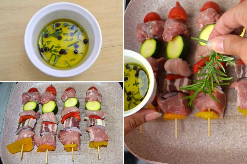 4 spennellare con olio