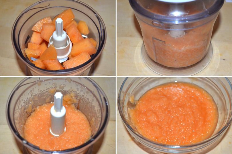 6 melone nel mixer