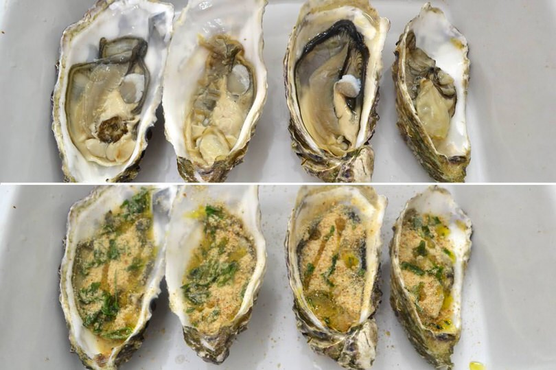 6 ostiche nella teglia