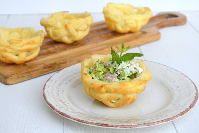 Cestini Di Pasta Sfoglia Ricetta Cestini Di Pasta Sfoglia Di Misya