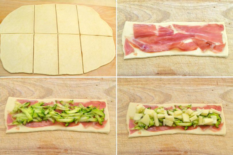farcire con zucchine prosciutto formaggio