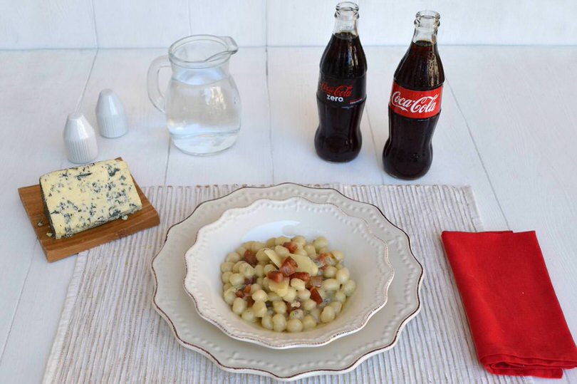 gnocchi gorgonzola coca cola