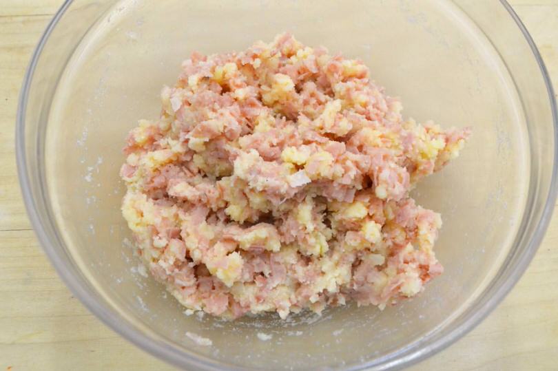 impasto polpette mortadella