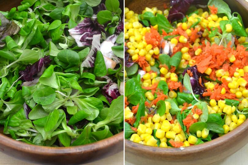 insalata mais carote