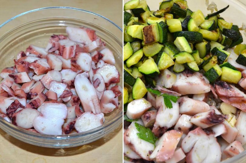 polpo e zucchine