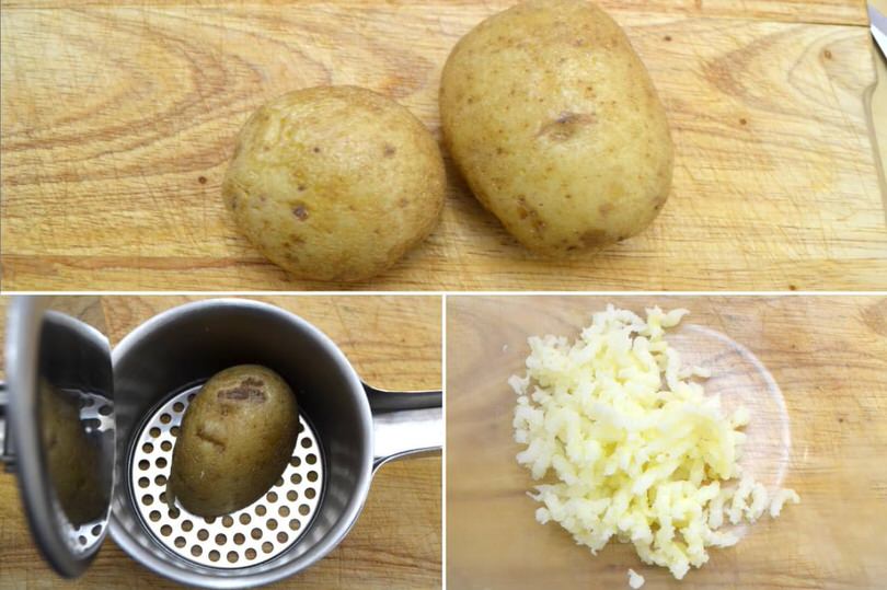 schiacciare patate