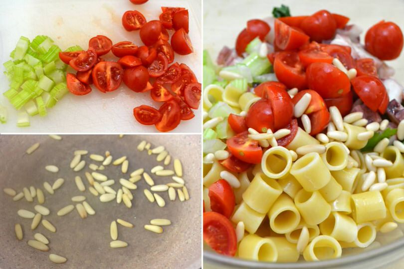 sedano pomodoro pasta