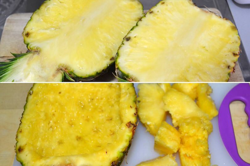 tagliare ananas