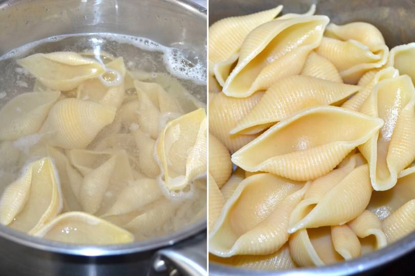 1 cuocere pasta