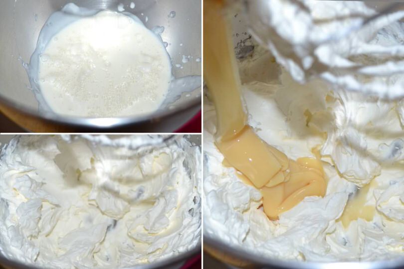 1 panna e latte condensato