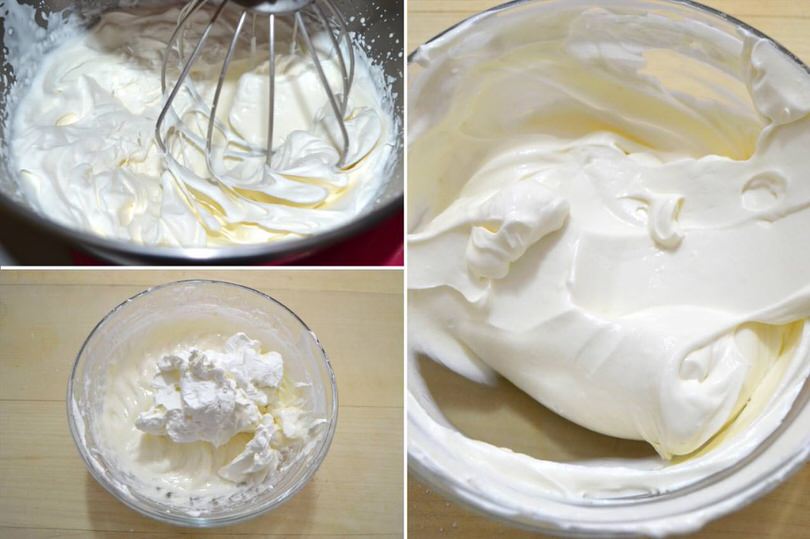 2 aggiungere panna montata